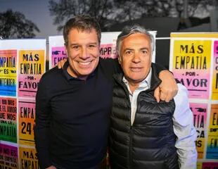 Facundo Manes y Alfredo Cornejo, en La Plata