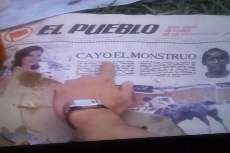 Publicación del desaparecido periódico El Pueblo sobre el "Monstruo de los mangones"