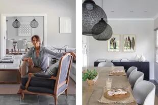 Joanne Cattarossi, diseñadora de interiores a cargo del proyecto de interiorismo. En el comedor, lámparas colgantes ‘Non Random’, de Bertjan Pot para la firma holandesa Moooi.
