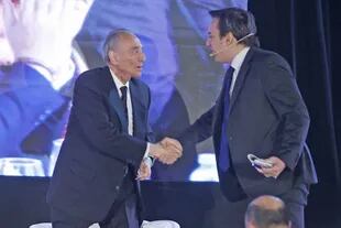 Héctor Magnetto (Clarín) junto a José Del Rio en los 20 años de la Asociación Empresaria Argentina (AEA)
