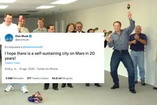 Elon Musk reiteró sus intenciones de colonizar Marte