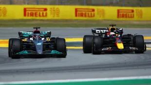 George Russell (Mercedes) y Max Verstappen (Red Bull), dos protagonistas importantes en el Gran Premio de Canadá de Fórmula 1.