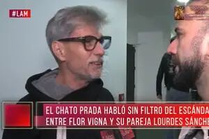 El Chato Prada apuntó contra Flor Vigna por sus dichos sobre Lourdes Sánchez