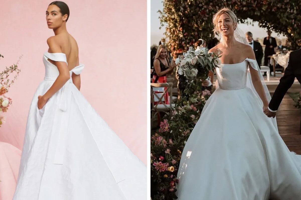 Acusan a Stefi Roitman de copiar un diseño de Carolina Herrera para el  vestido de su boda - LA NACION