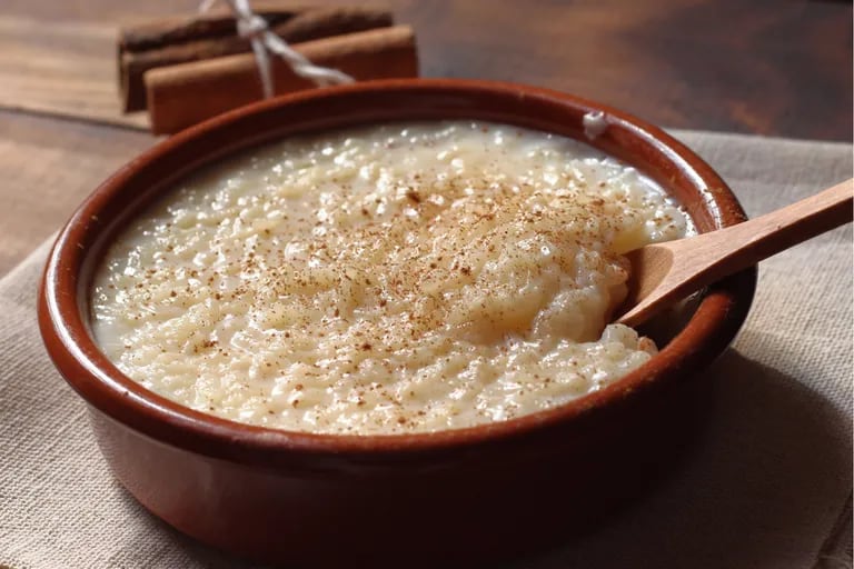 Receta de arroz con leche y canela - LA NACION