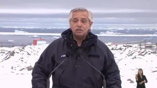 Cadena nacional del Presidente de la Nación, Alberto Fernández, desde la Antártida Argentina