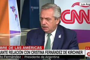 El fallido de Alberto Fernández durante una pregunta sobre su relación con Cristina Kirchner