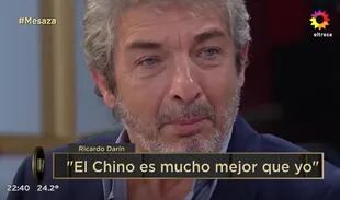 "El Chino es mucho mejor que yo", expresó Darín acerca de su hijo (Crédito: Captura de video eltrece)