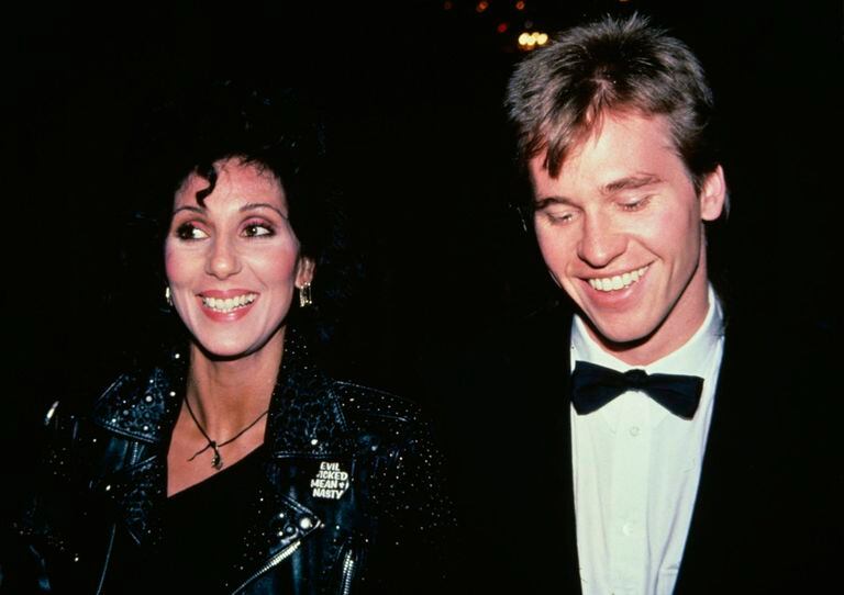 Cher y el actor Val Kilmer, en una foto tomada en 1982 en el Hotel Waldorf-Astoria de Nueva York