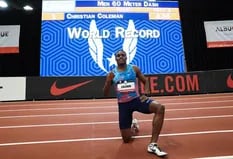 El estadounidense Christian Coleman bate el récord de 60 metros bajo techo