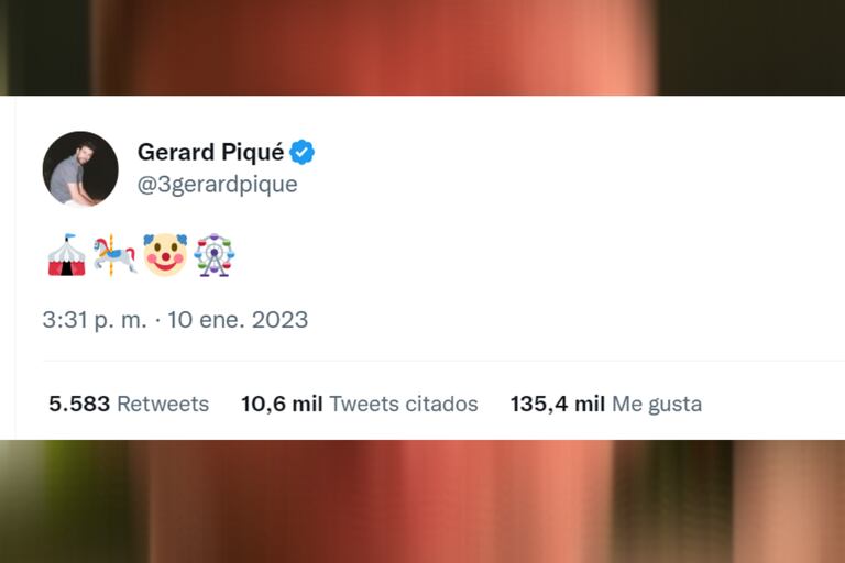 El tuit de Gerard Piqué que podría ser una indirecta para Shakira.
