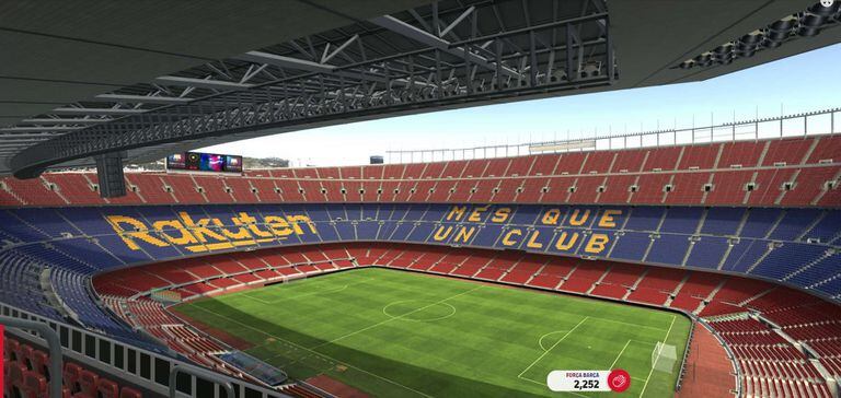 La exclusiva galería superior del Camp Nou