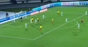 El gol de cabeza de Borja, en el empate 2-2 de Colombia a la Argentina por las eliminatorias, partido jugado el 8 de junio de 2021