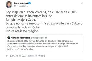 Horacio Cabak le respondió a Mariano Del Pópolo, el joven del partido comunista que habló de Cuba