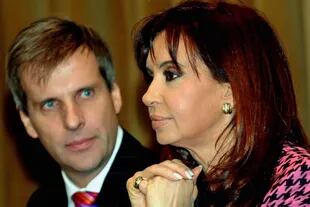 Cristina Kirchner y Martín Redrado, antes de la salida del economista del Banco Central