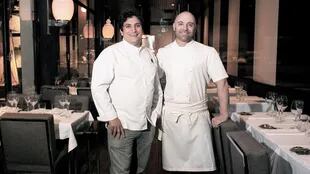 Mauro Colagreco y Germán Martitegui, ambos chef argentinos premiados por sus restaurantes