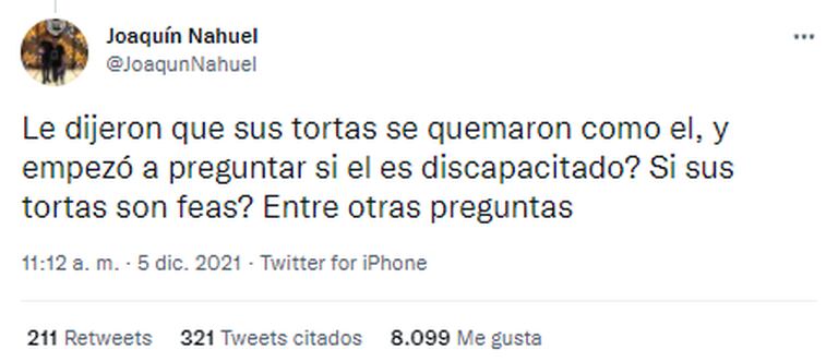 Raquel Escobar detalló algunos de los horribles comentarios que su hijo Joaquín Nahuel recibió en Twitter