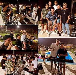 Esteban Andrada festejó su cumpleaños entre amigos, familia, asado, música y fútbol. Crédito: Instagram