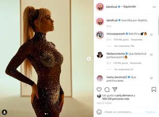 Mientras en Twitter afirmaban que había sido nominada a los premios Oscar, Lali Espósito compartió una foto en Instagram con un llamativo vestido.