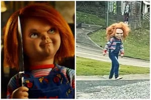 Tiene 5 años y se disfraza de Chucky para aterrar a sus vecinos