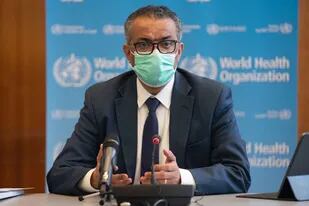 15-01-2021 El director general de la Organización Mundial de la Salud (OMS), Tedros Adhanom Ghebreyesus, durante la reunión del Comité de Emergencias de la OMS. En Ginebra (Suiza), a 14 de enero de 2021. SALUD OMS