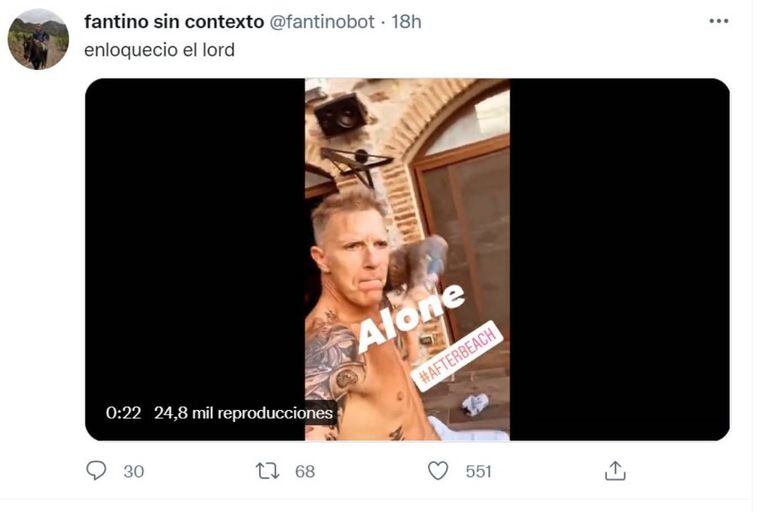 El video de Alejandro Fantino no pasó desapercibido en las redes sociales