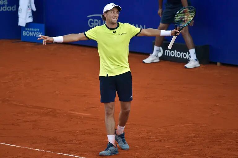 Casper Ruud lució una alta jerarquía durante la semana del ATP de Buenos Aires. 