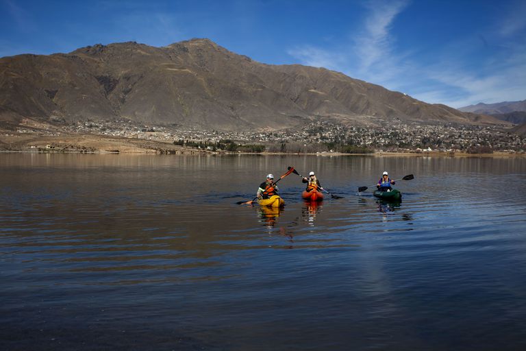 El imponente entorno del dique La Angostura, en Tafí del Valle, Tucumán
