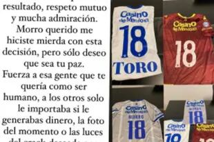 "Morro querido me hiciste mierda con esta decisión, pero sólo deseo que sea tu paz", escribió Wanchope Ábila, delantero de Boca, tras la muerte de Santiago García.
