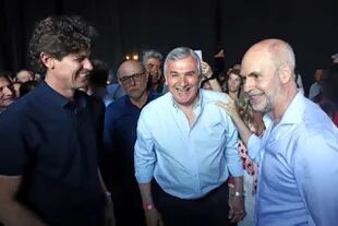 Martín Lousteau, Gerardo Morales y Horacio Rodríguez Larreta