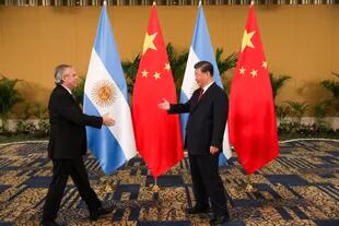 Fernandez und Xi Jinping auf Bali während des G-20-Gipfels