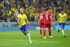 Brasil se siente favorito: los jugadores llegaron al partido tocando música y el baile lo sufrió Serbia