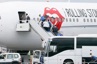 El avión que utilizan los Rolling Stones para sus giras transportó a la delegación argentina