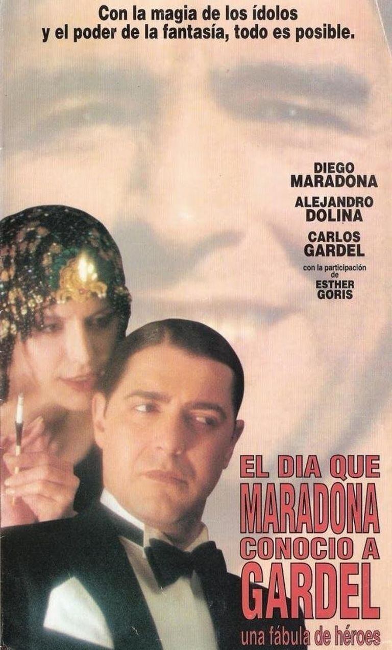 Afiche promocional de El día que Maradona conoció a Gardel