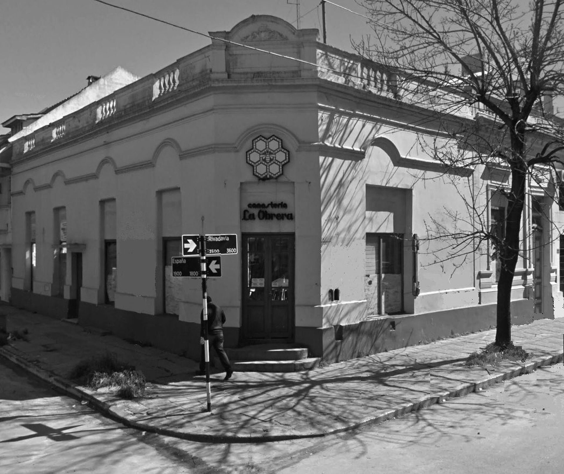 La esquina donde estaba ubicada La Obrera