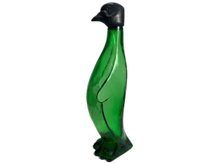 El modelo Glass, de vidrio verde, con cabeza negra a rosca
