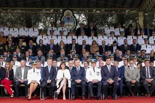 Macri compartió ayer un acto con Bullrich en reconocimiento a las fuerzas de seguridad