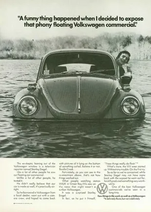 Publicitariamente, se vendía que el Escarabjo podría flotar en el agua