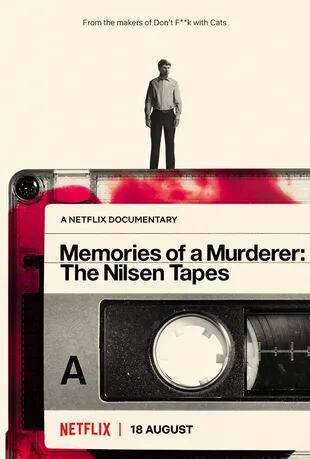 Afiche promocional del documental Memorias de un asesino: las cintas de Nilsen