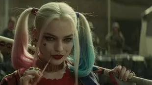 Margot Robbie como Harley Quinn en la primera entrega de Escuadrón suicida