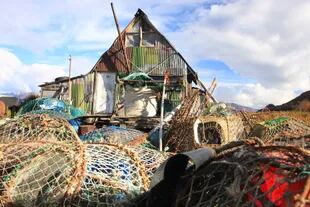 Típica casa de un pescador artesanal centollero en Puerto Almanza