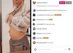 Noelia Marzol le muestra su pancita a sus seguidores de Instagram