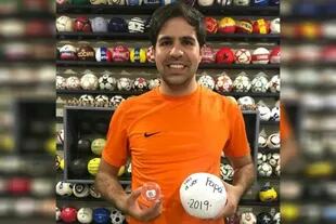 La pelota favorita de Rodrigo: la que usó su esposa para decirle que iba a ser papá