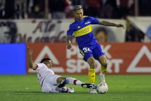 Agustín Almendra fue uno de los mejores jugadores de Boca en la victoria 3-0 ante Huracán