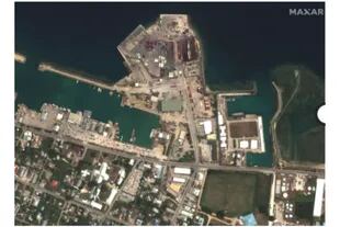 Instalaciones portuarias en Tonga el 29 de diciembre