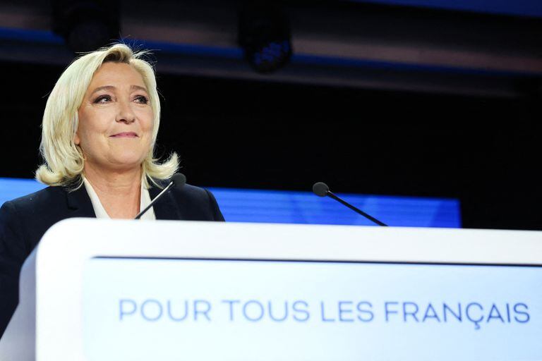 La candidata ultraderechista, Marine Le Pen, obtuvo su mejor elección