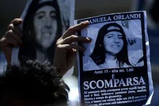 La familia de Emanuela Orlandi lleva tiempo haciendo campaña para que se sepa lo que pasó. Esta imagen es de 2012.