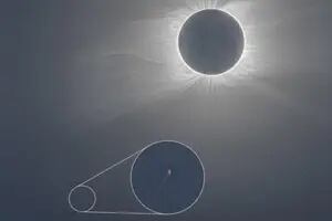 Un cometa recién descubierto fue visto durante el eclipse solar total