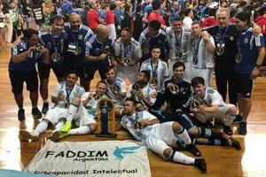 El seleccionado argentino de futsal con síndrome de Down: subcampeón del mundo
