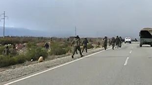 Imagen del video del operativo de Gendarmería del 1° de agosto